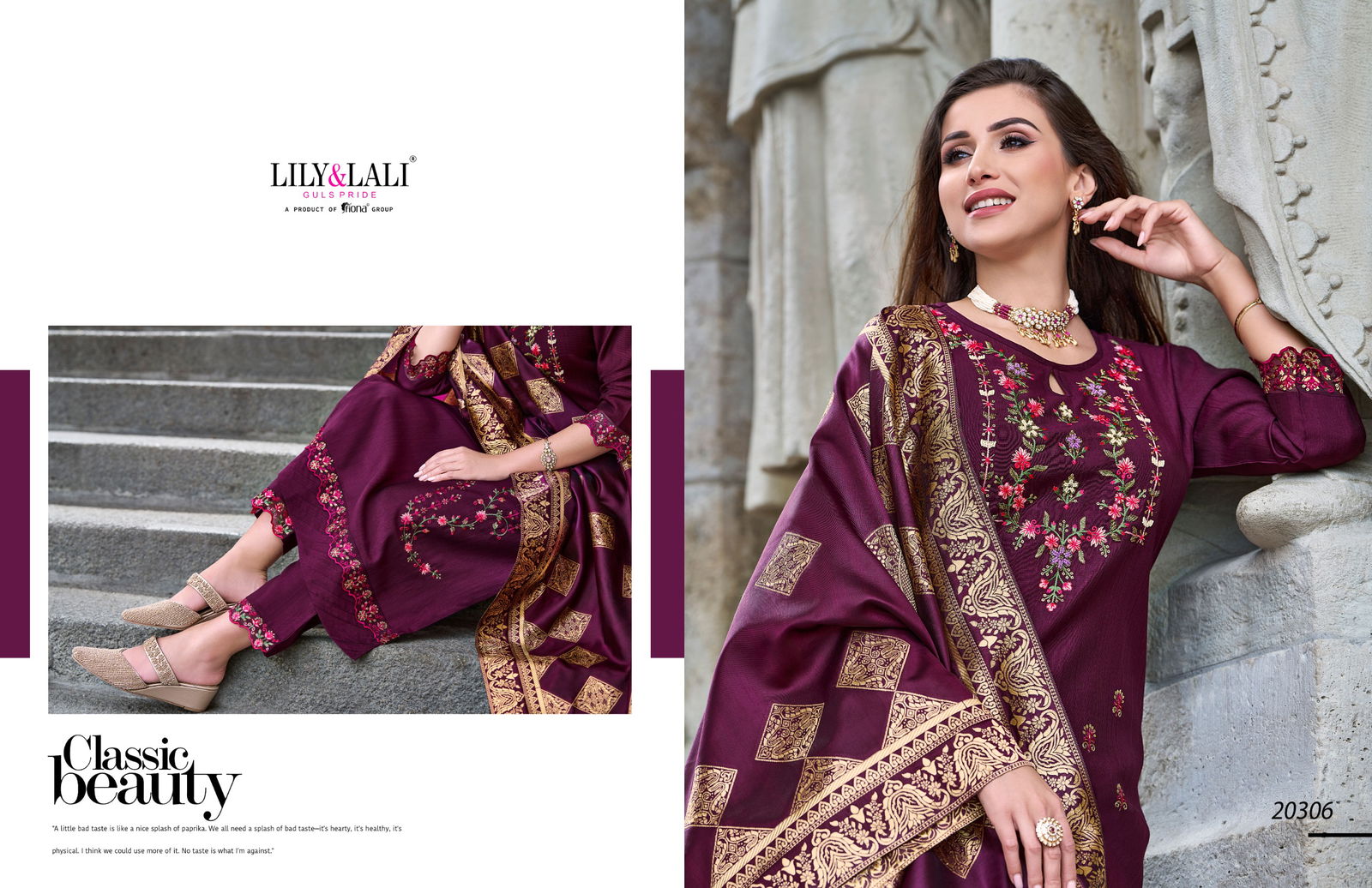Hasmeena Vol 3 By Lily And Lali Organza Embroidery Kurti With Bottom Dupatta Orders in India
